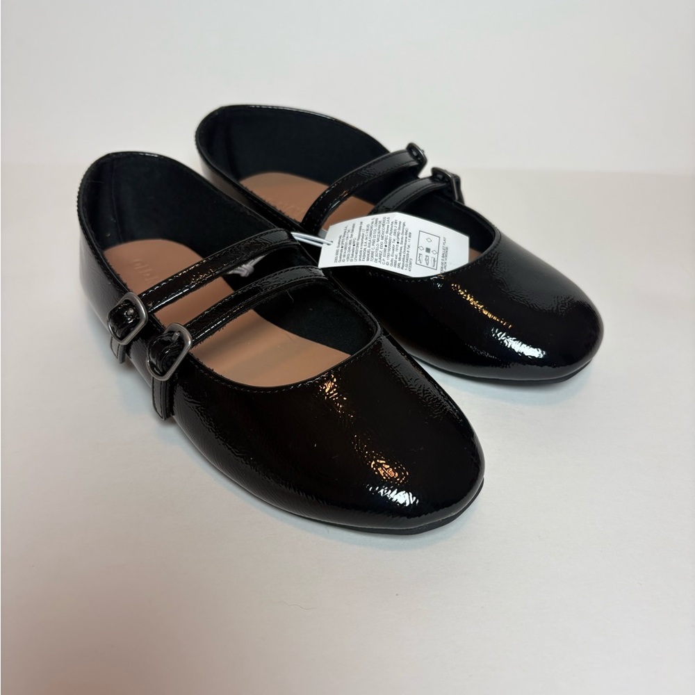 Old Navy Shiny Black Kids Dress Shoes